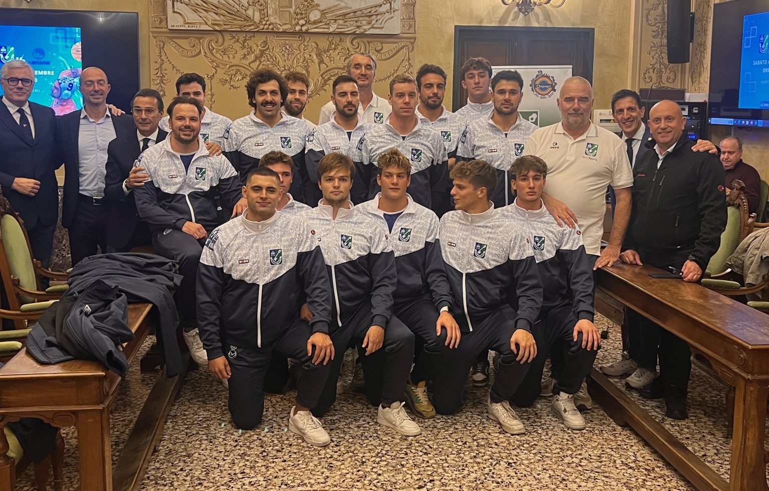 La Chiavari Nuoto ha presentato le proprie squadre al Palazzo Bianco di Chiavari