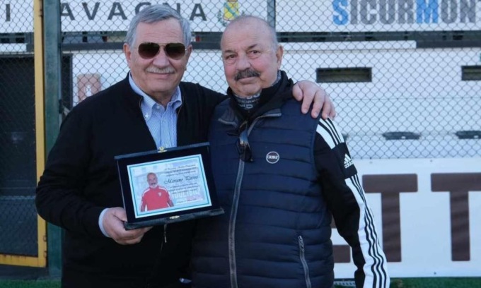 Mariano Pacini (a destra) insieme al presidente Stefano Compagnoni