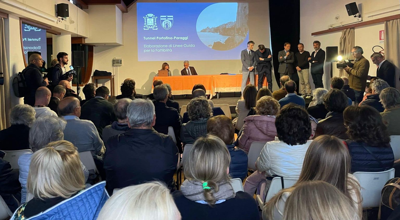 L'incontro per presentare il progetto del tunnel tra Portofino e Paraggi