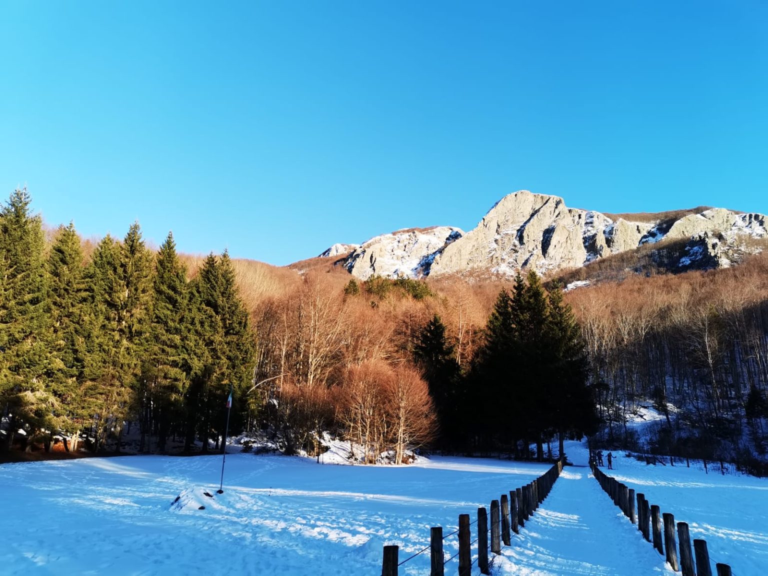 Santo Stefano d'Aveto con le sue piste da sci innevate