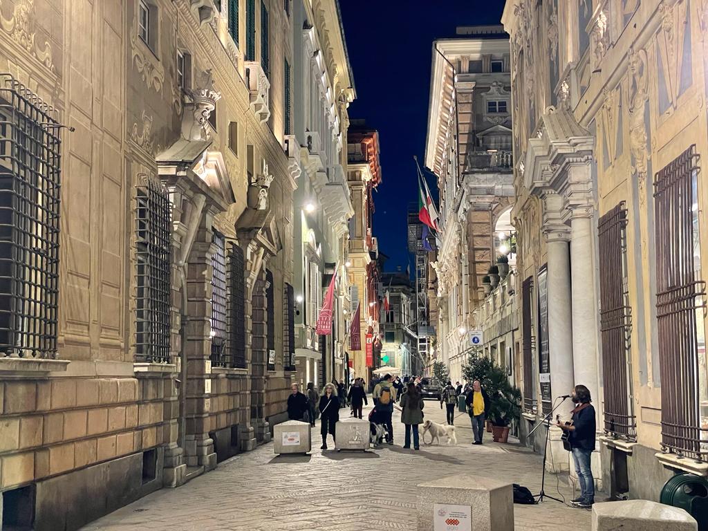 Via Garibaldi a Genova, simbolo del "Siglo de Oro" della città
