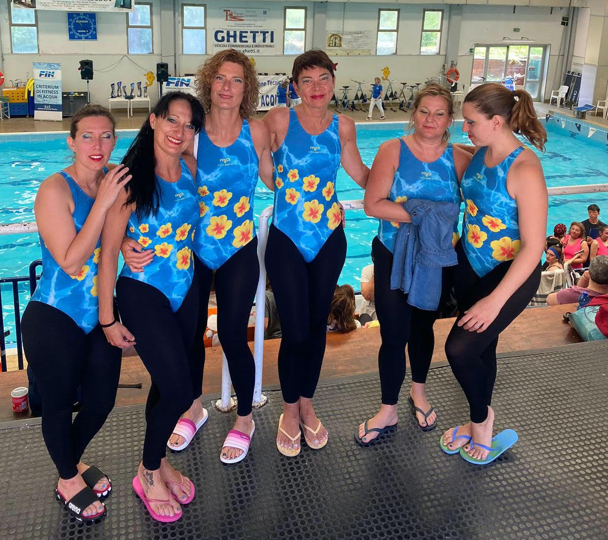 Le atlete della Rapallo Nuoto terze assolute ai Campionati Italiani di Acquafitness