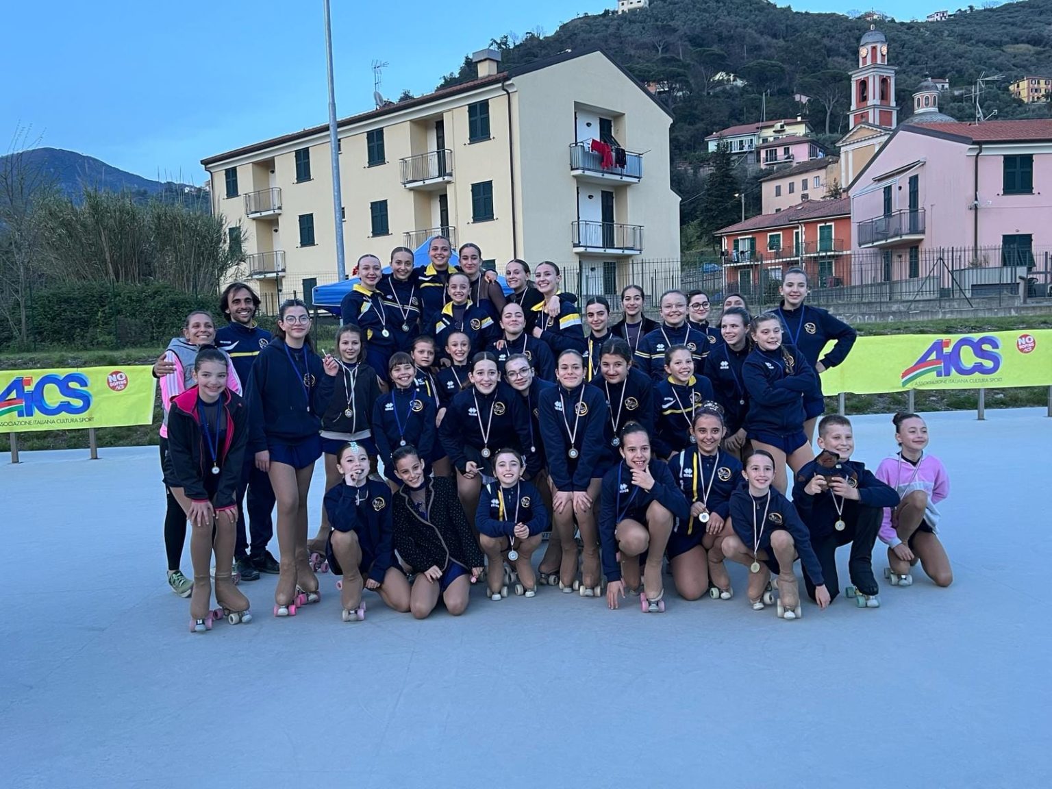 Le giovanissime atlete del Groove Roller di Sestri Levante