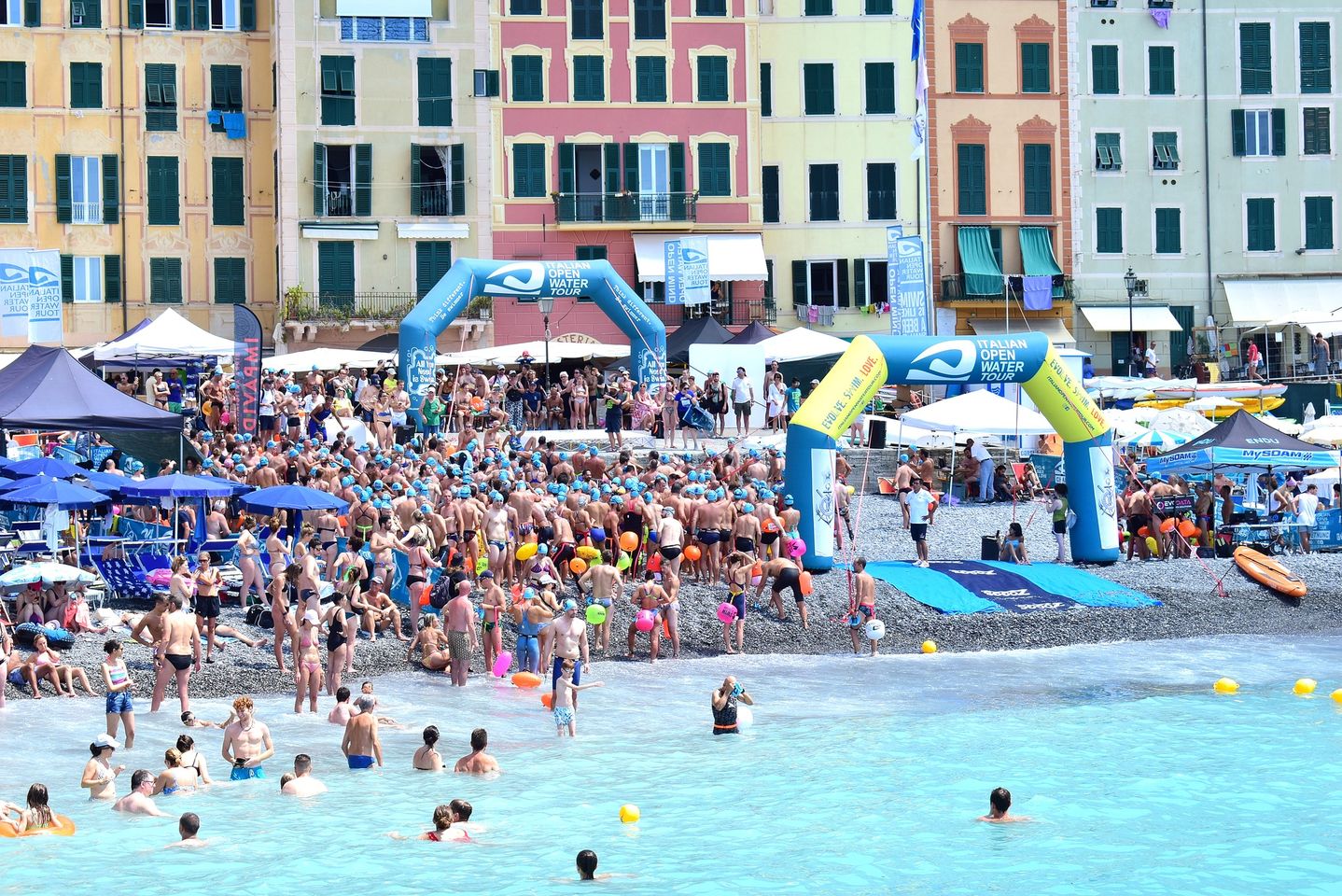 La tappa del Campionato Italiano Open Water svoltasi a San Fruttuoso di Camogli