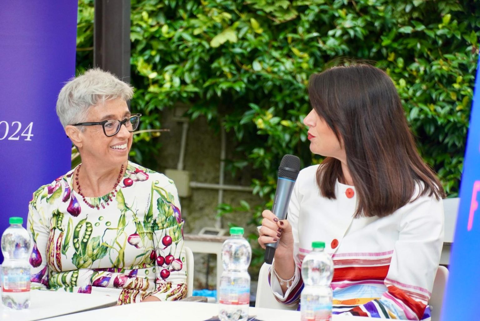 Sabina Croce e Paola Salmoiraghi nel corso della presentazione dello Zueni Festival