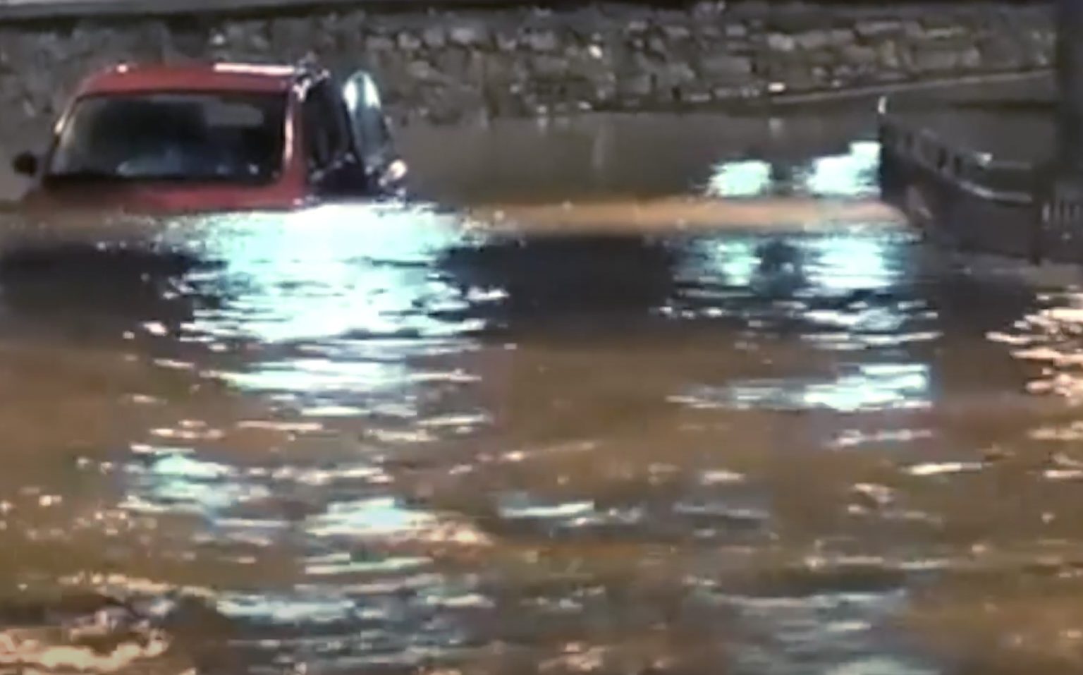 Una delle immagini più drammatiche della alluvione di Chiavari nel 2014