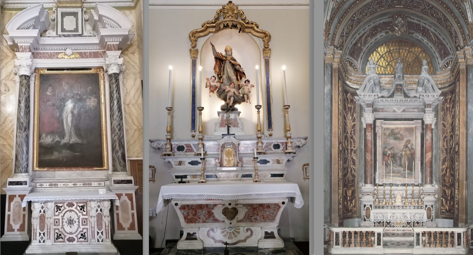 Il culto di Sant'Erasmo rispettivamente a Santa Giulia, a Santa Margherita e a Nostra Signora dell'Orto