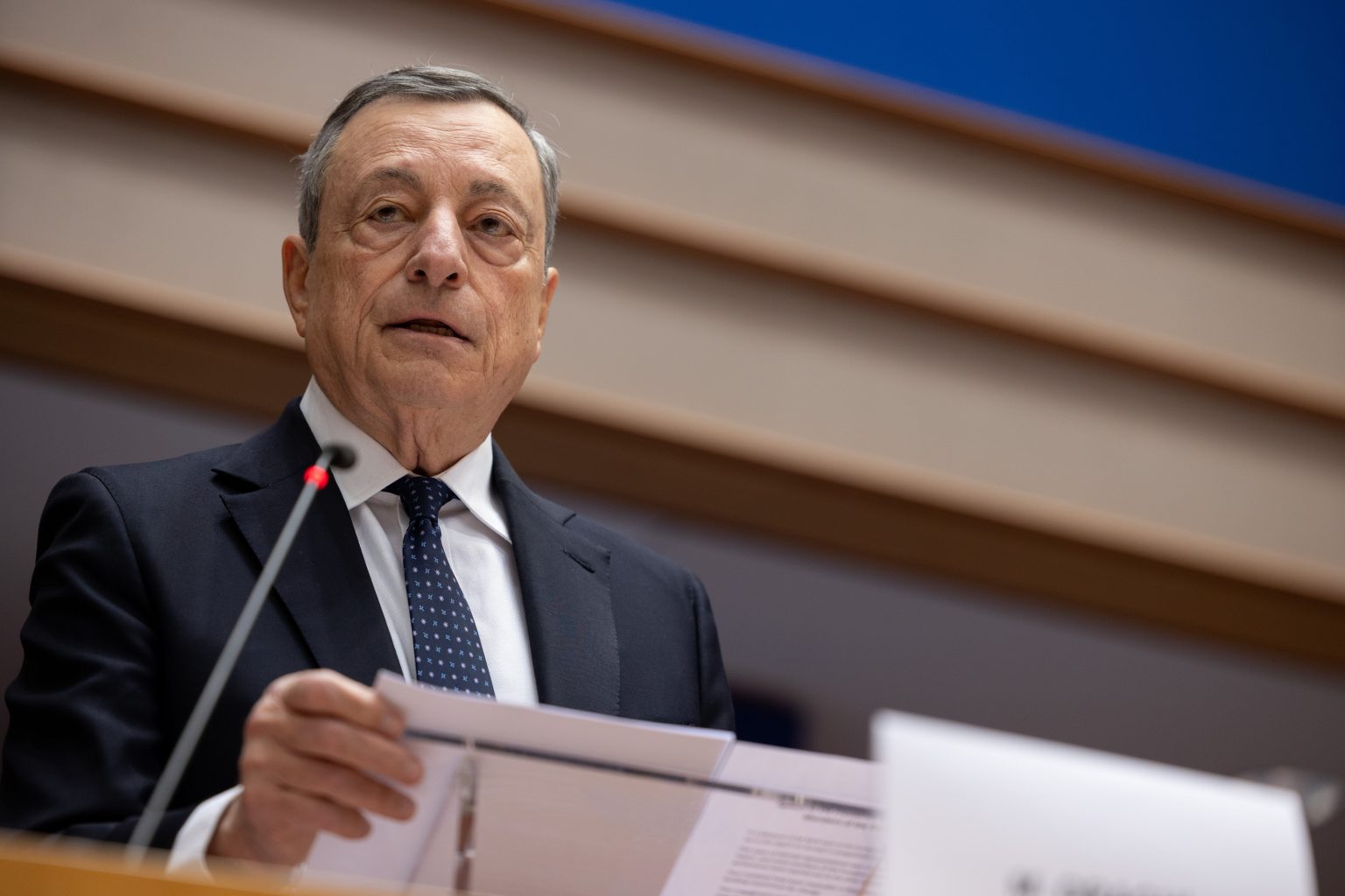 Mario Draghi, già presidente del Consiglio dei Ministri in Italia