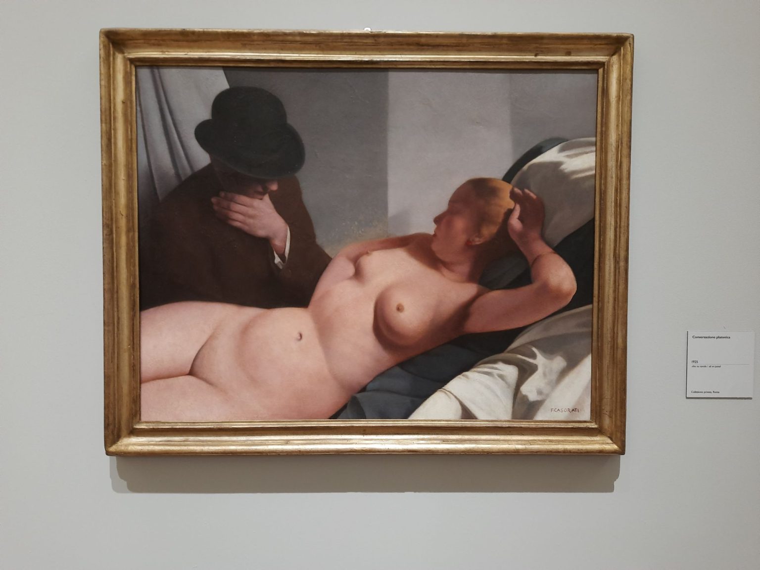 Una delle opere di Felice Casorati che sono in mostra a Palazzo Reale di Milano