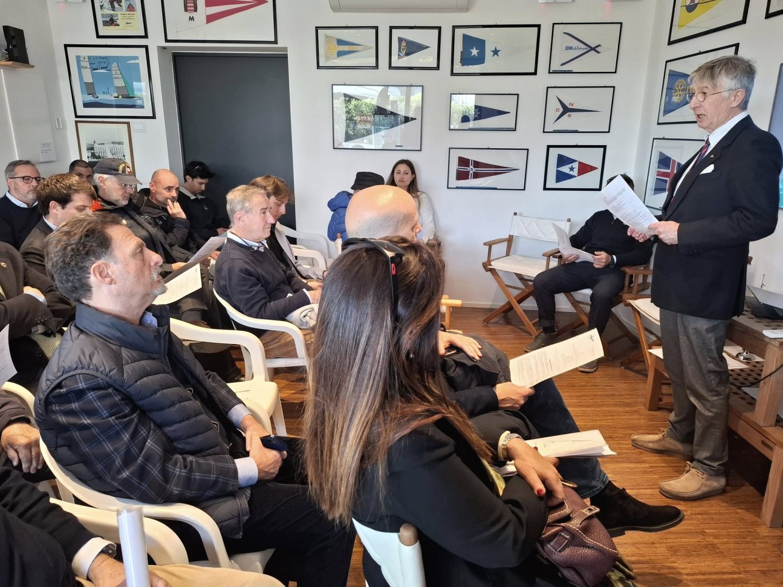 Manlio Meriggi ha illustrato il programma del Circolo Nautico Rapallo