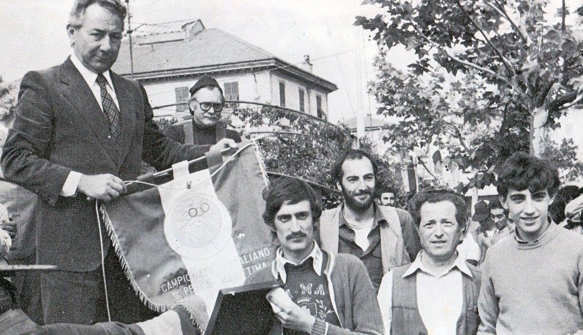 Una foto storica della Fi.Ma Chiavari che sta festeggiando i suoi settant'anni di attività