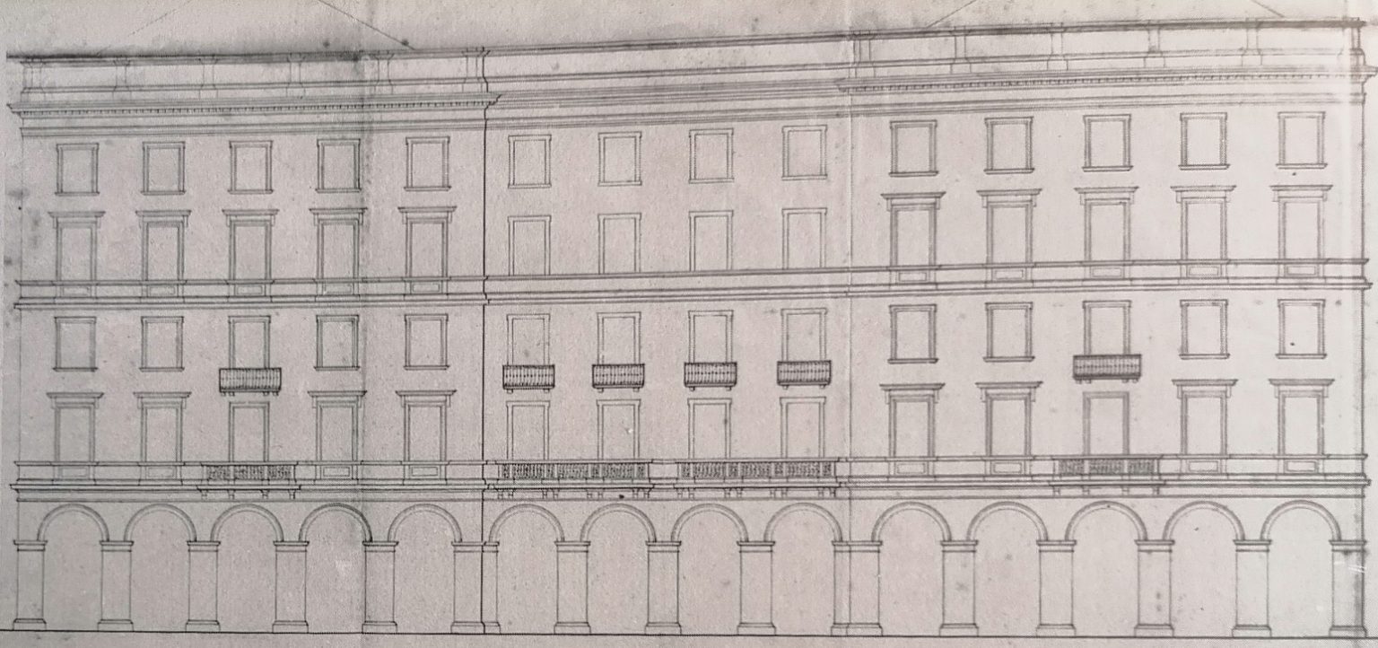 Un disegno per Palazzo De Bernardis, nel centro di Chiavari