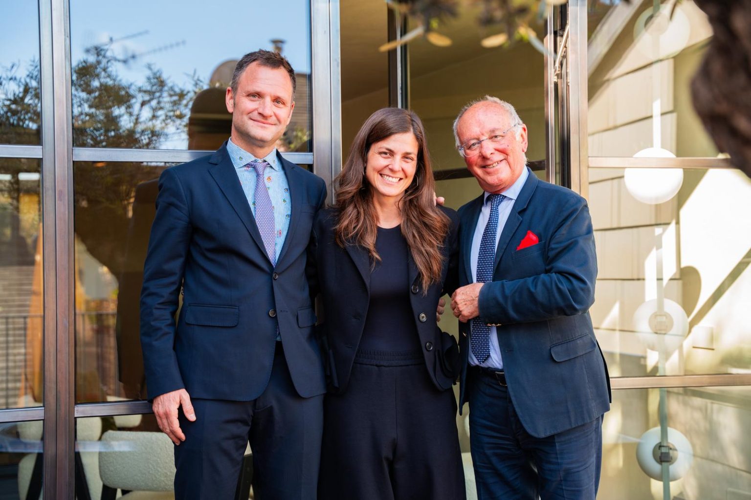 Pietro, Maria Vita e Giovanni Lucchetti in uno degli spazi del nuovo negozio a Chiavari