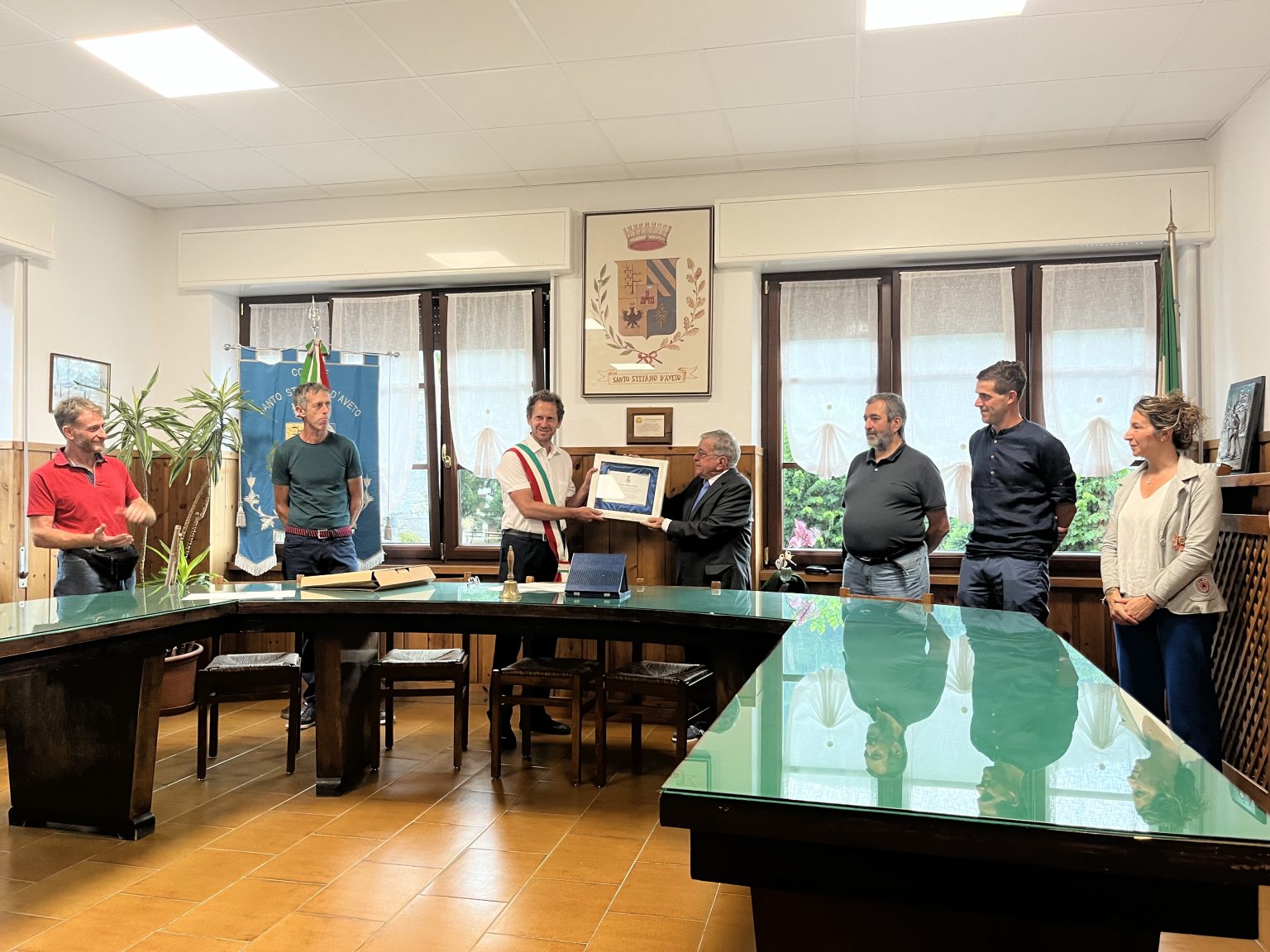 Mario Cella premiato nei giorni scorsi a Santo Stefano d'Aveto