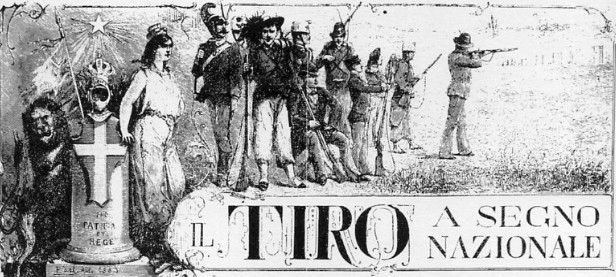 Un manifesto che ricorda la nascita del tiro a segno a Chiavari