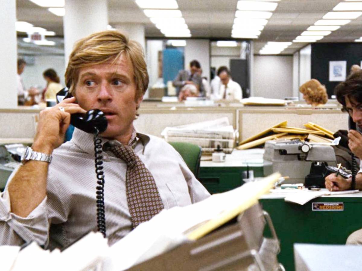 Robert Redford in "Tutti gli uomini del presidente"