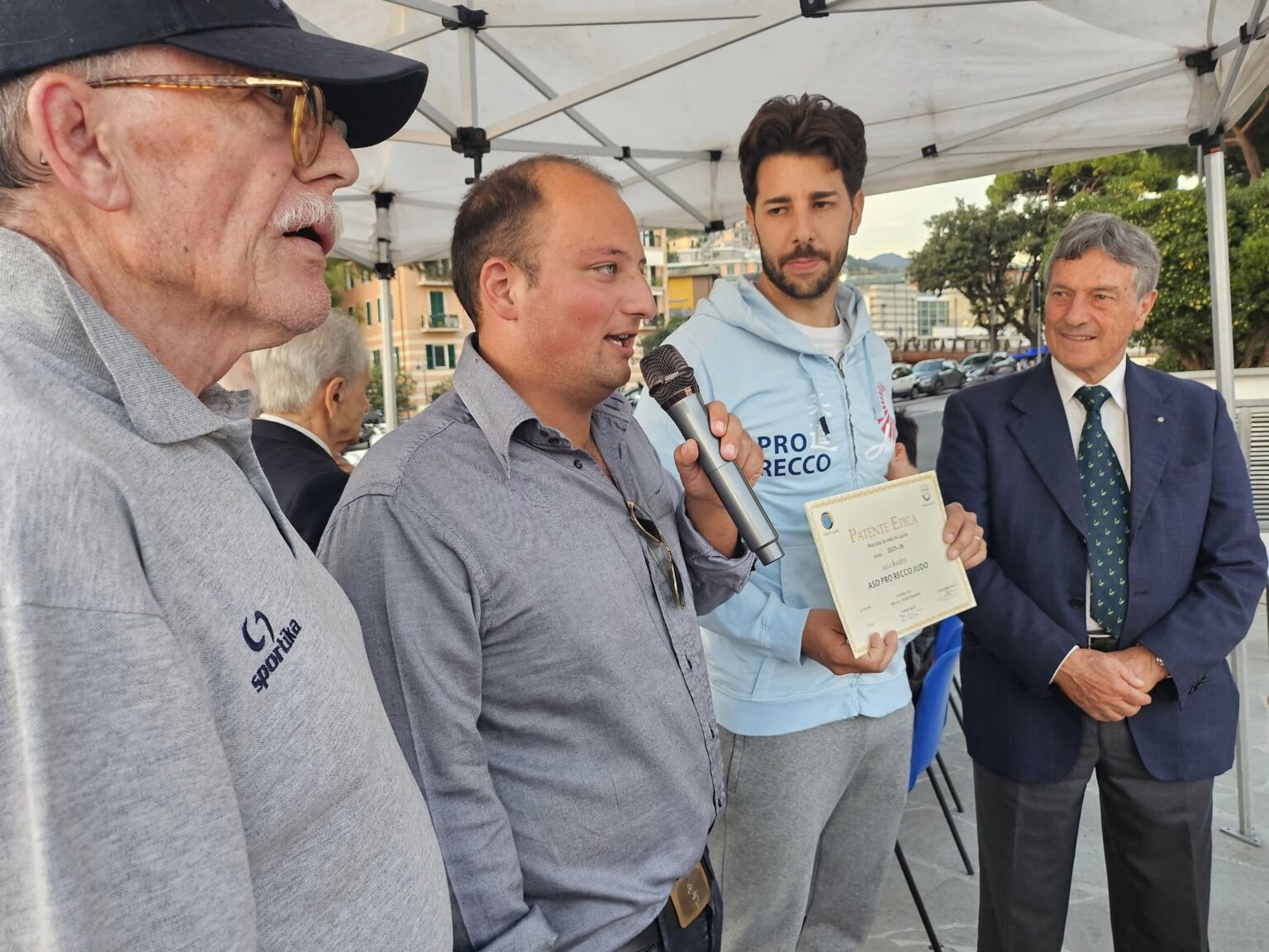 Il consigliere delegato allo sport Leonardo Baldineti alla Festa della Sport