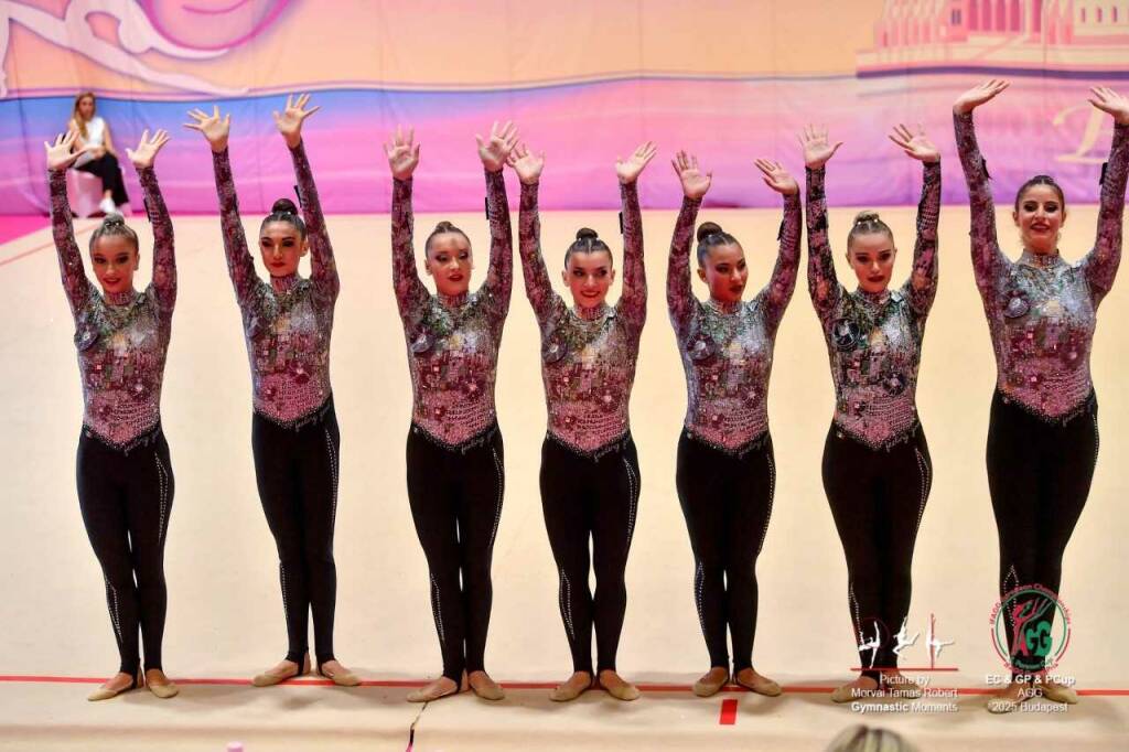 La Pro Recco Gym Club ha ben figurato ai Campionati europei di ginnastica estetica di gruppo svoltisi a Budapest