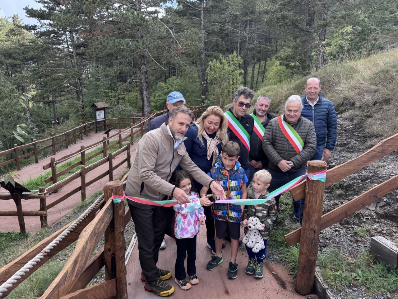 L'inaugurazione dell’intervento di riqualificazione del Bosco Giardino del Passo del Bocco