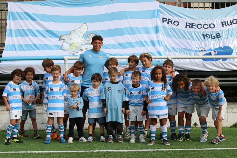 I piccoli della Pro Recco di rugby, una delle società più importanti di tutta la Liguria