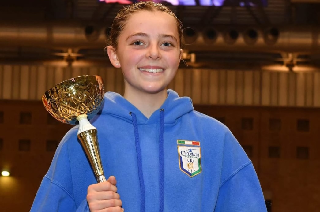 Rebecca Falcini ha vinto la medaglia d'oro al Grand Prix Under 14 di scherma a Ravenna