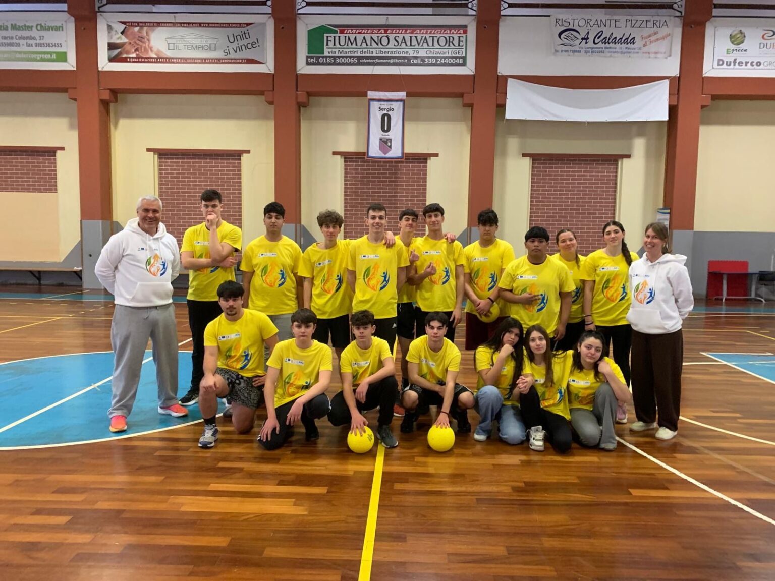 Il Dodgeball allestito presso il Centro Benedetto Acquarone di Chiavari