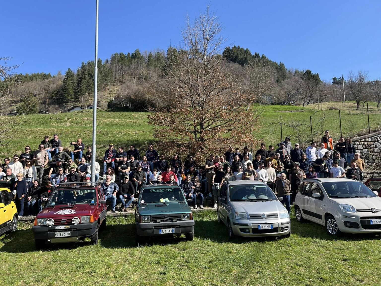 Il raduno delle Panda ritorna per il terzo anno di fila in Val d'Aveto