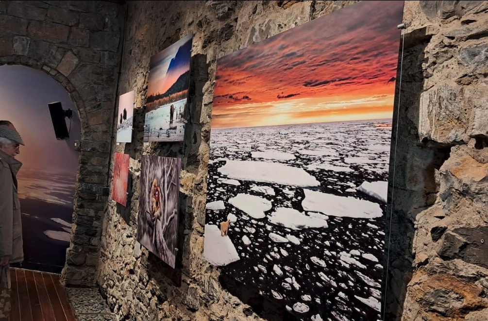 La mostra di Marco Gaiotti allestita al Castel Dragone di Camogli