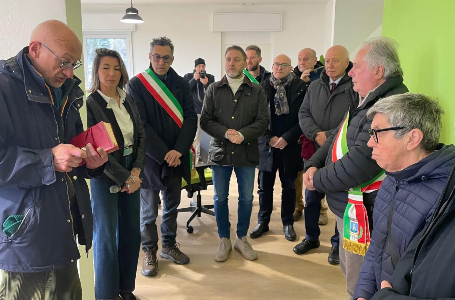 L'inaugurazione della sala a Santo Stefano d'Aveto dedicata al sindaco Roberto Pareti