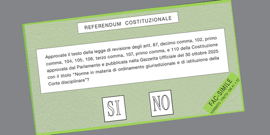 Il quesito del referendum in programma per domenica e lunedì prossimi