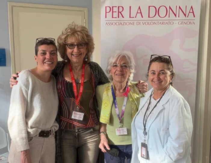L'associazione ‘PerLaDonna’ Odv è una realtà solidale genovese che si occupa di tumore al seno