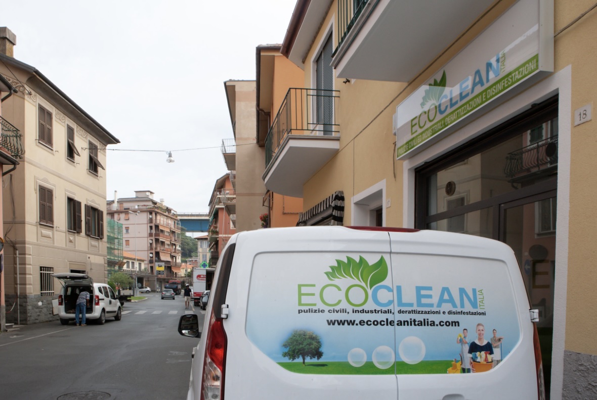 L'azienda Ecoclean di Martino Musso ha sede in via Parma a Chiavari