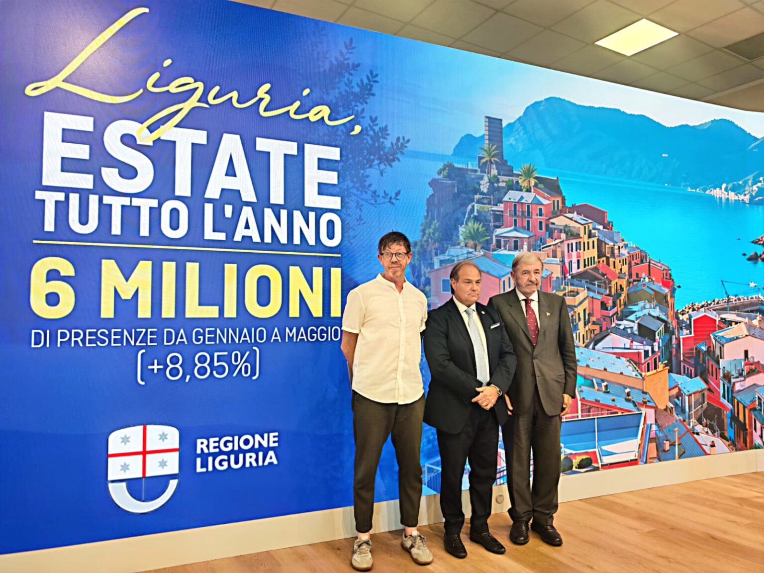 In Liguria è estate tutto l'anno, la presentazione dei dati nella sede di De Ferrari