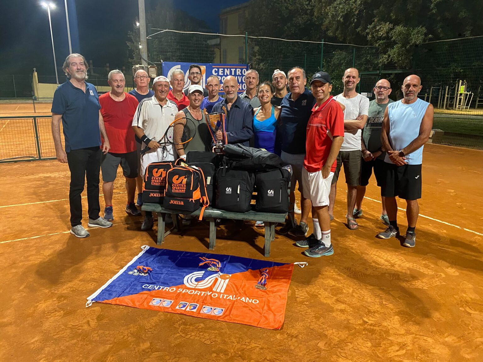 Il Csi di Chiavari ha organizzato un torneo di tennis molto partecipato