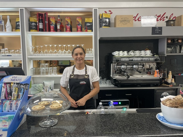 Diana Dragoman, titolare insieme a Luca Violi del Family Café di Chiavari