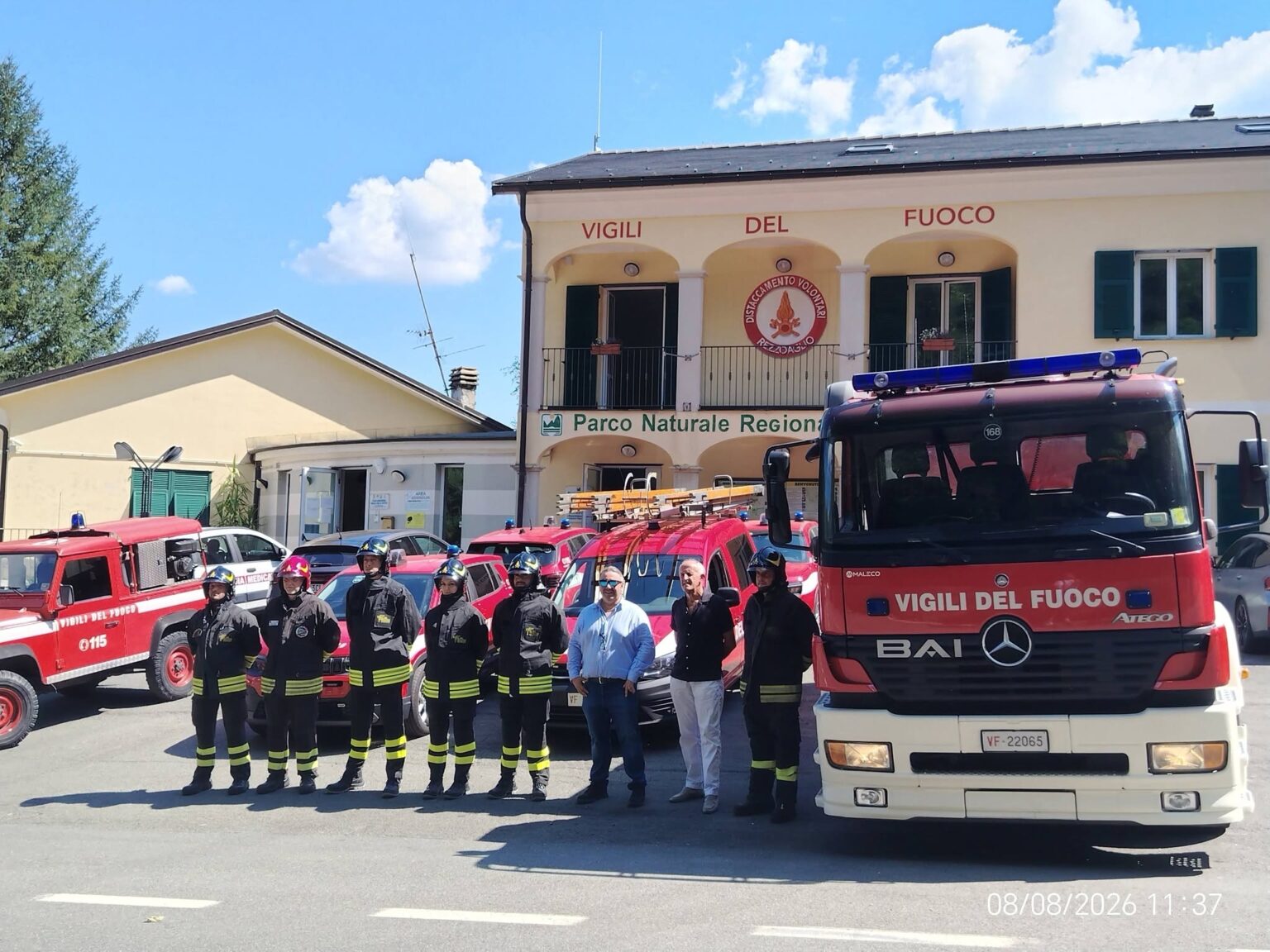 Il distaccamento dei Vigili del Fuoco di Rezzoaglio attivo grazie ai volontari