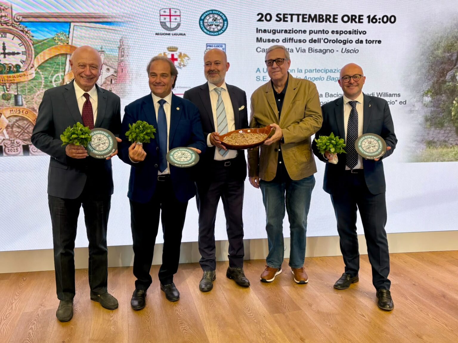 La presentazione dell'iniziativa ‘Tradizione e fede a Uscio’ svoltasi in Regione Liguria