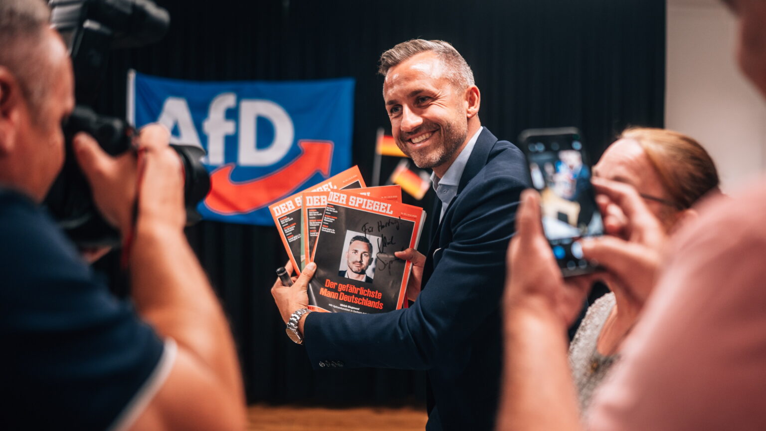 Ulrich Siegmund, leader dell'AFD che ha vinto le elezioni in Sassonia