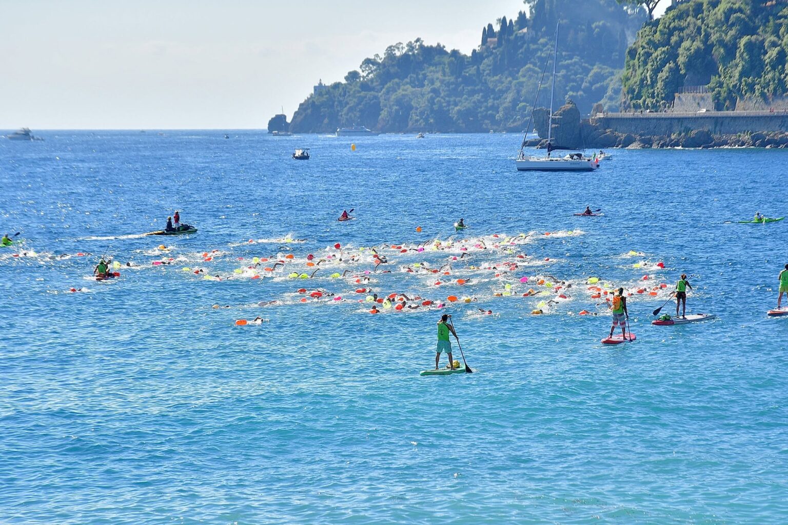 La International Swimming marathon tenutasi nei giorni scorsi tra Santa Margherita e Portofino