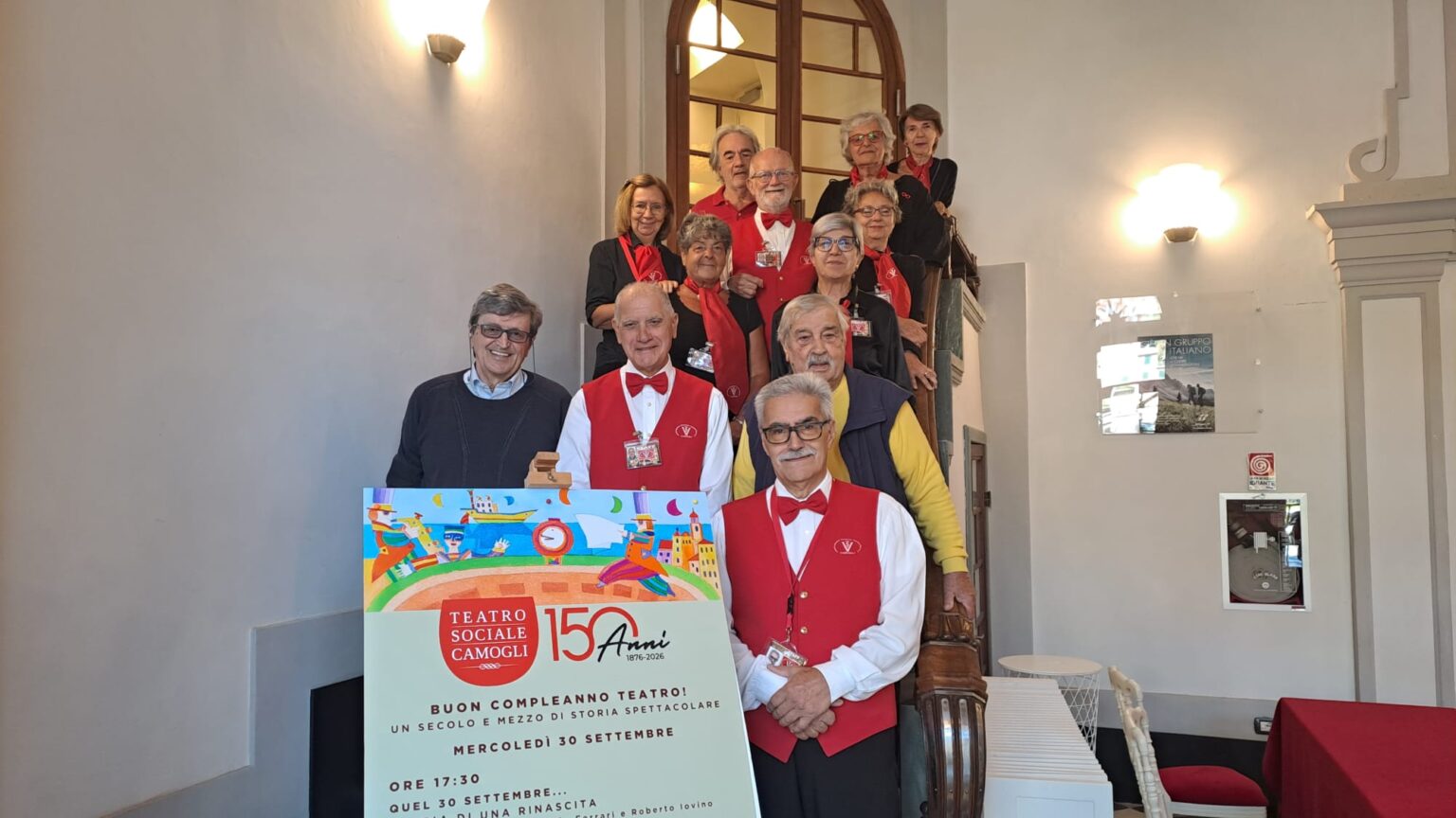 Il Teatro Sociale di Camogli ha compiuto nei giorni scorsi 150 anni dalla sua fondazione