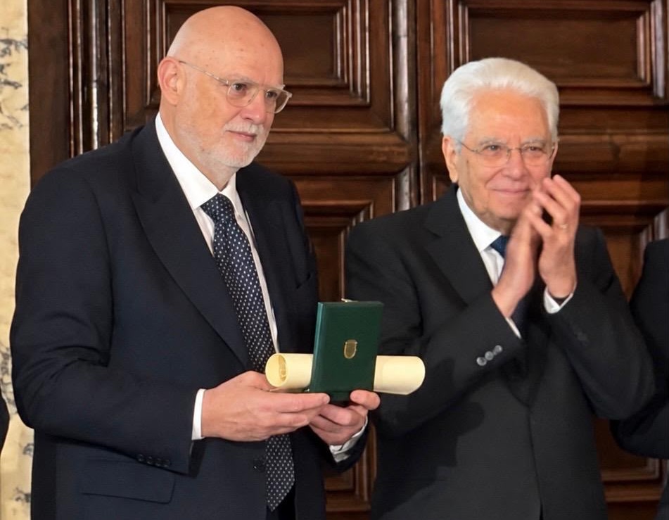 Il nostro editore Antonio Gozzi ha ricevuto l'onorificenza dal Presidente della Repubblica Sergio Mattarella